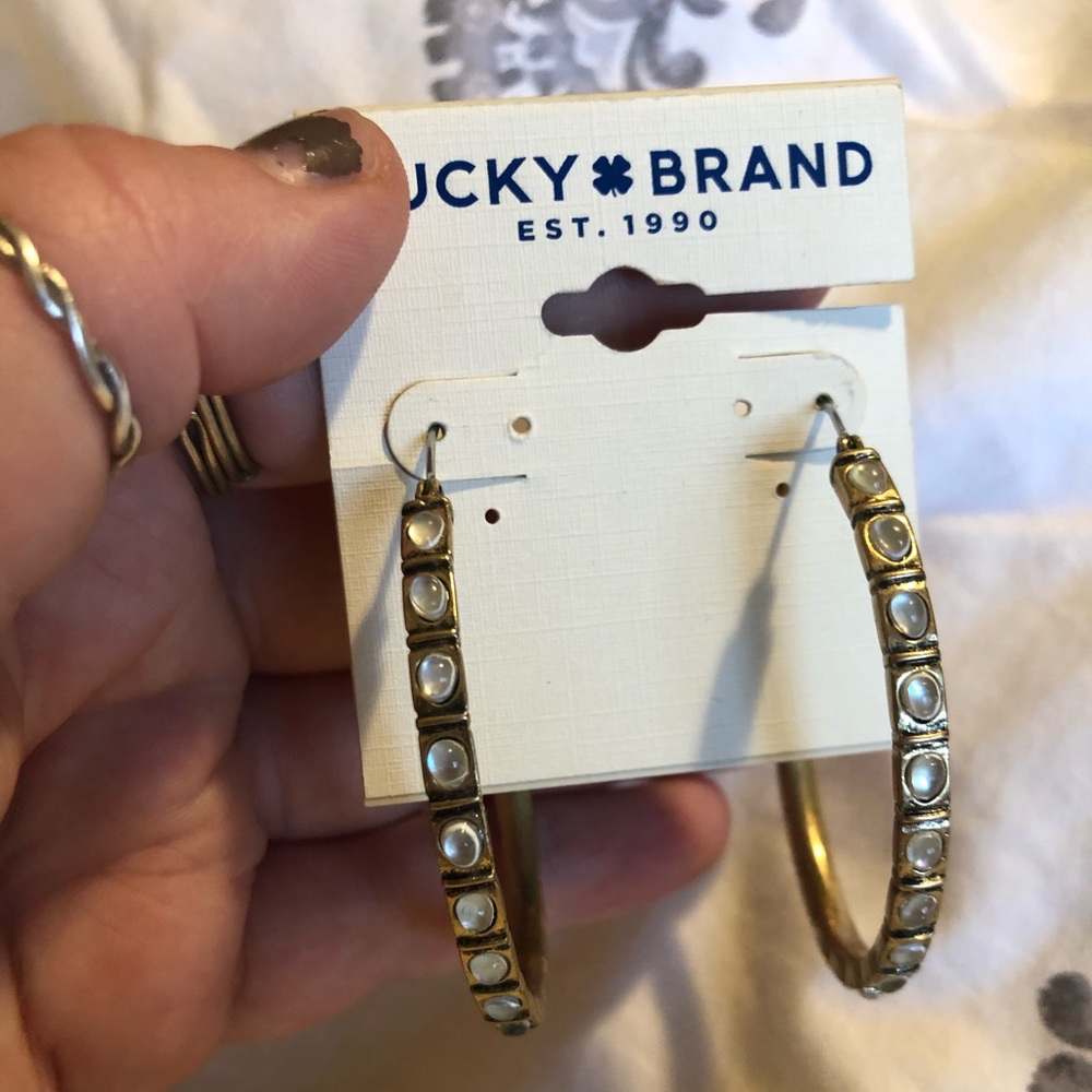 Lucky Brand hoop earrings